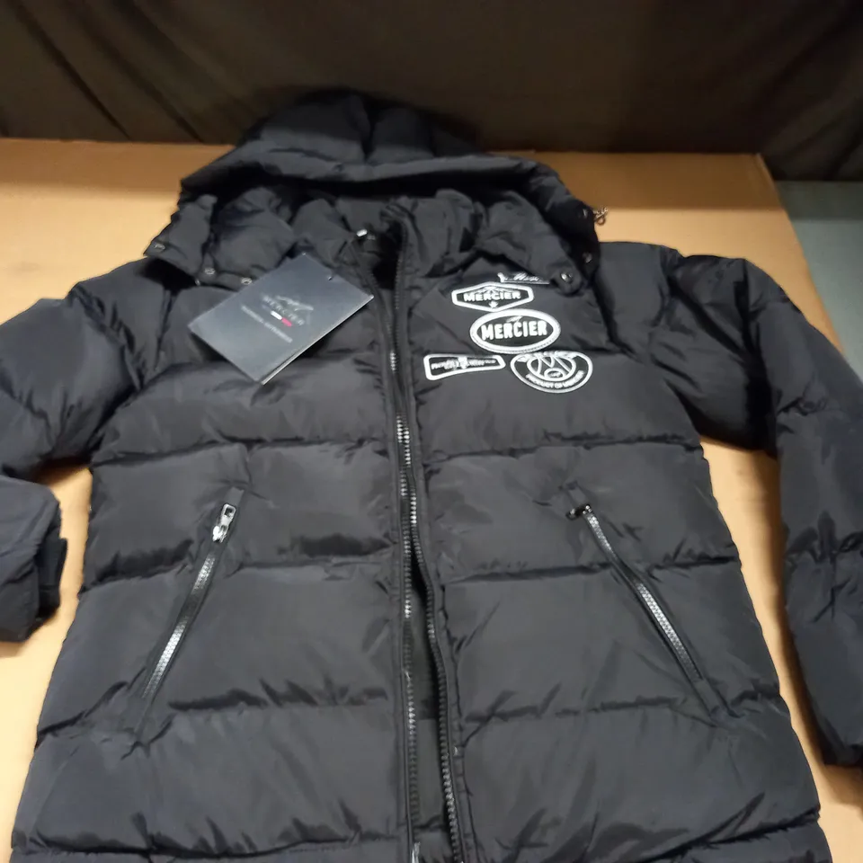 MERCIER BLACK PADDED COAT - XS