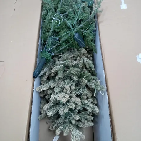 SANTA'S BEST PRE-LIT SNOW KISSED AUBURN CHRISTMAS TREE 6FT - COLLECTION ONLY