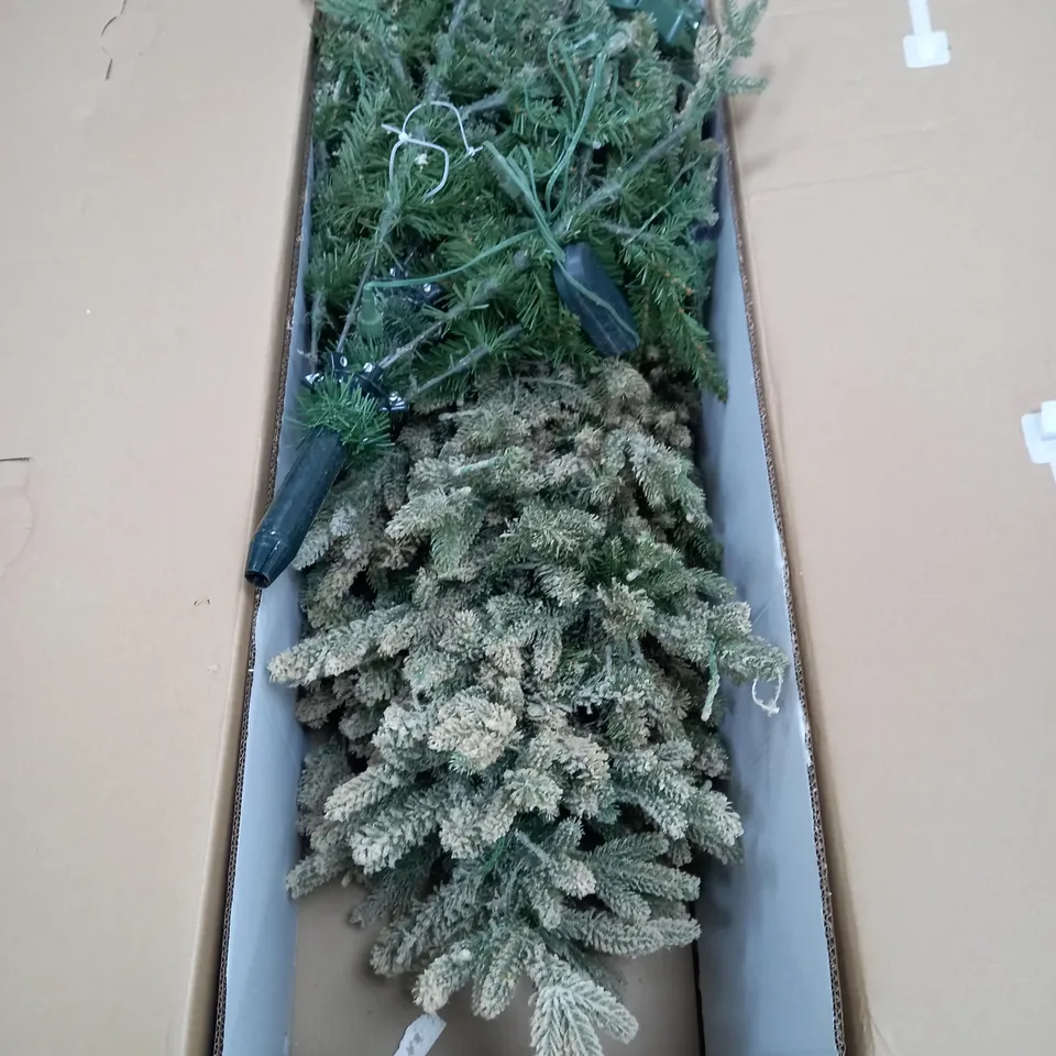 SANTA'S BEST PRE-LIT SNOW KISSED AUBURN CHRISTMAS TREE 6FT - COLLECTION ONLY