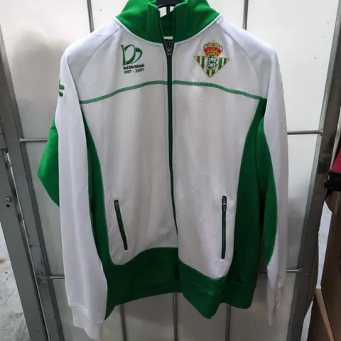 KAPPA REAL BETIS BALOMPIÉ TRACK JACKET & PANTS – GREEN/WHITE, CENTENARY 1907-2007