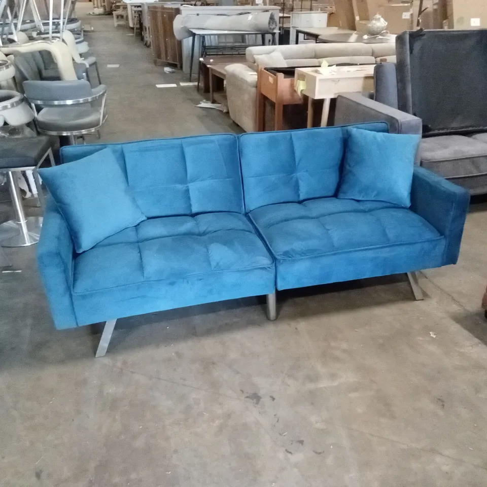 ORIANNA FABRIC UPHOLSTERED SOFABED - NAVY