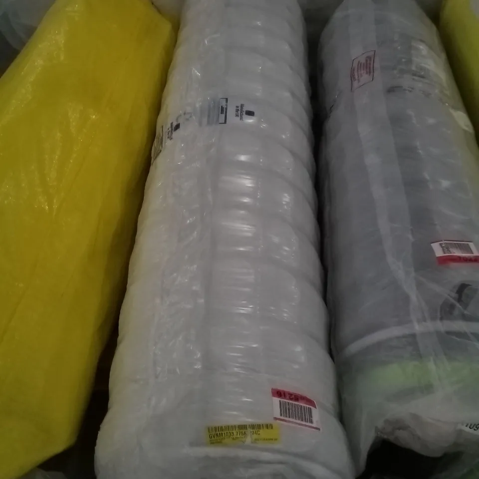 QUALITY BAGGED ROLLED 5FT DOUBLE SERENITY HYBRID COIL AND MEMORY FOAM MATTRESS