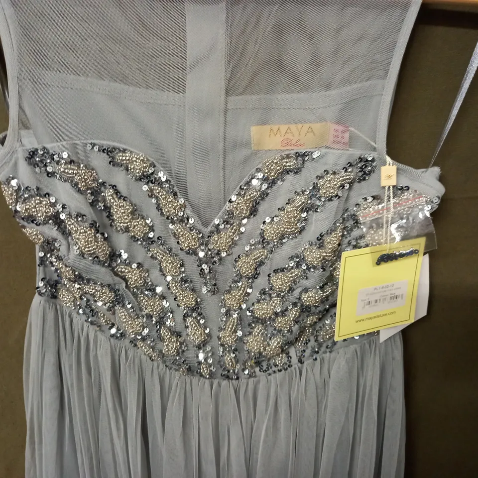 MAYA DELUXE EMBELLISHED TULLIE DRESS - 8