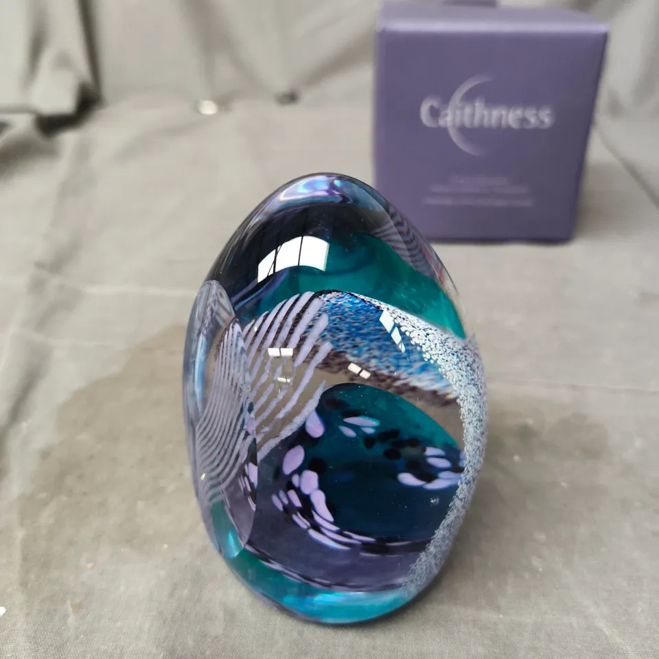 CAITHNESS HANDMADE GLASS PAPERWEIGHT