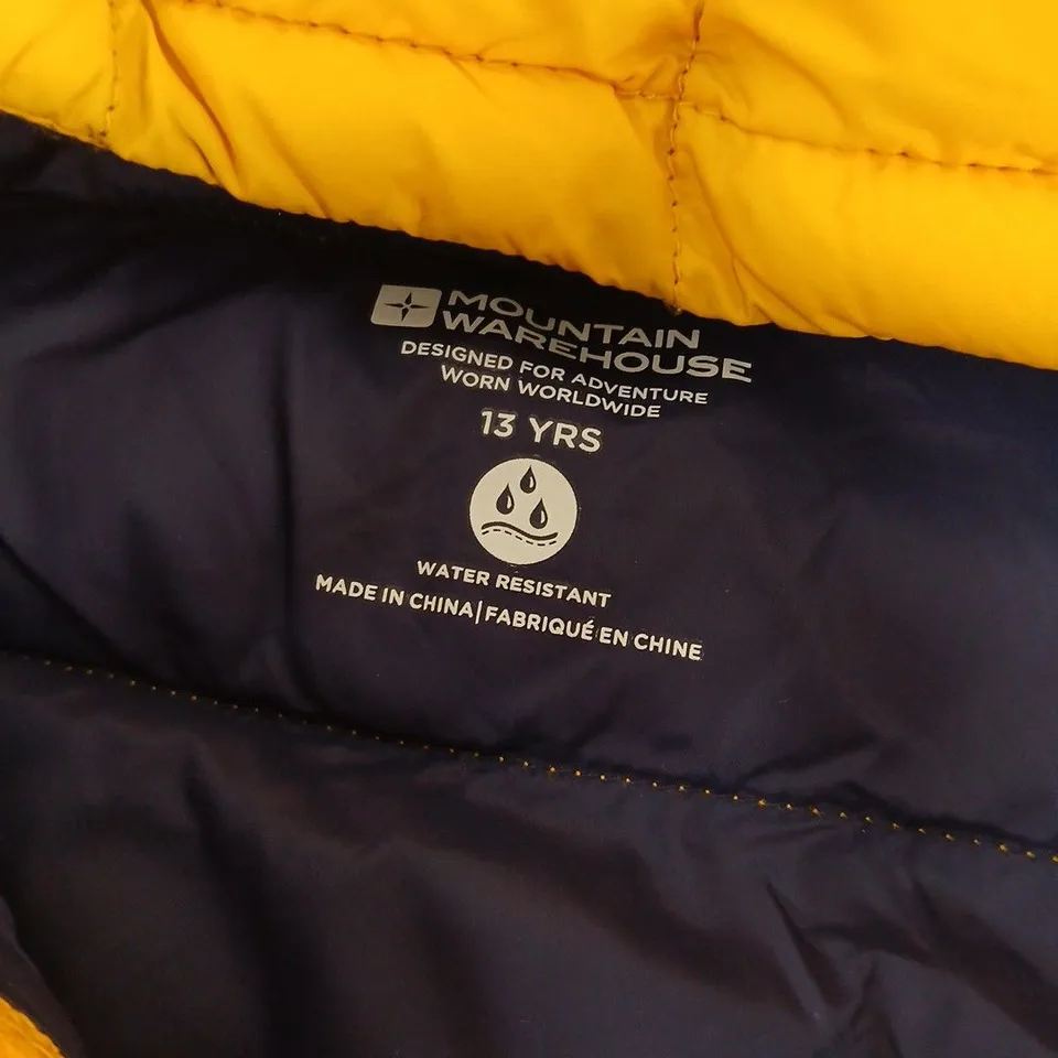 MOUNTAIN WAREHOUSE WATER RESISTANT COAT IN YELLOW - 13 YRS