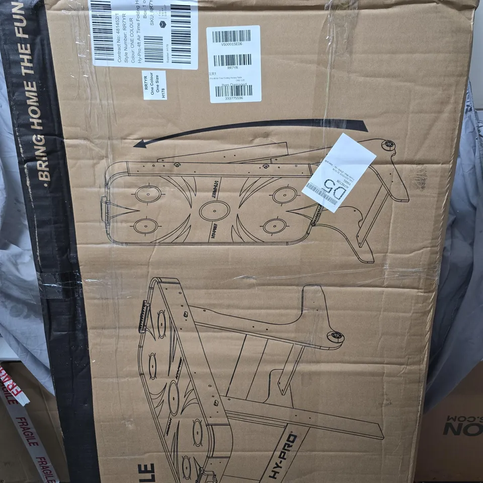 BOXED HY-PRO 4FT AIR TIME FOLDING HOCKEY TABLE - COLLECTION ONLY