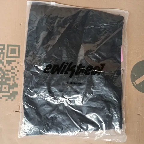 BAGGED EDIKTED SKIRT IN BLACK SIZE SMALL