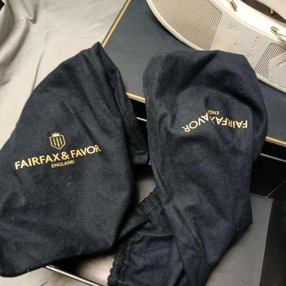 BOXED FAIRFAX & FAVOR WOMEN'S RICHMOND TRAINER DENIM SUEDE – UK 5 (US 7, EUR 38)