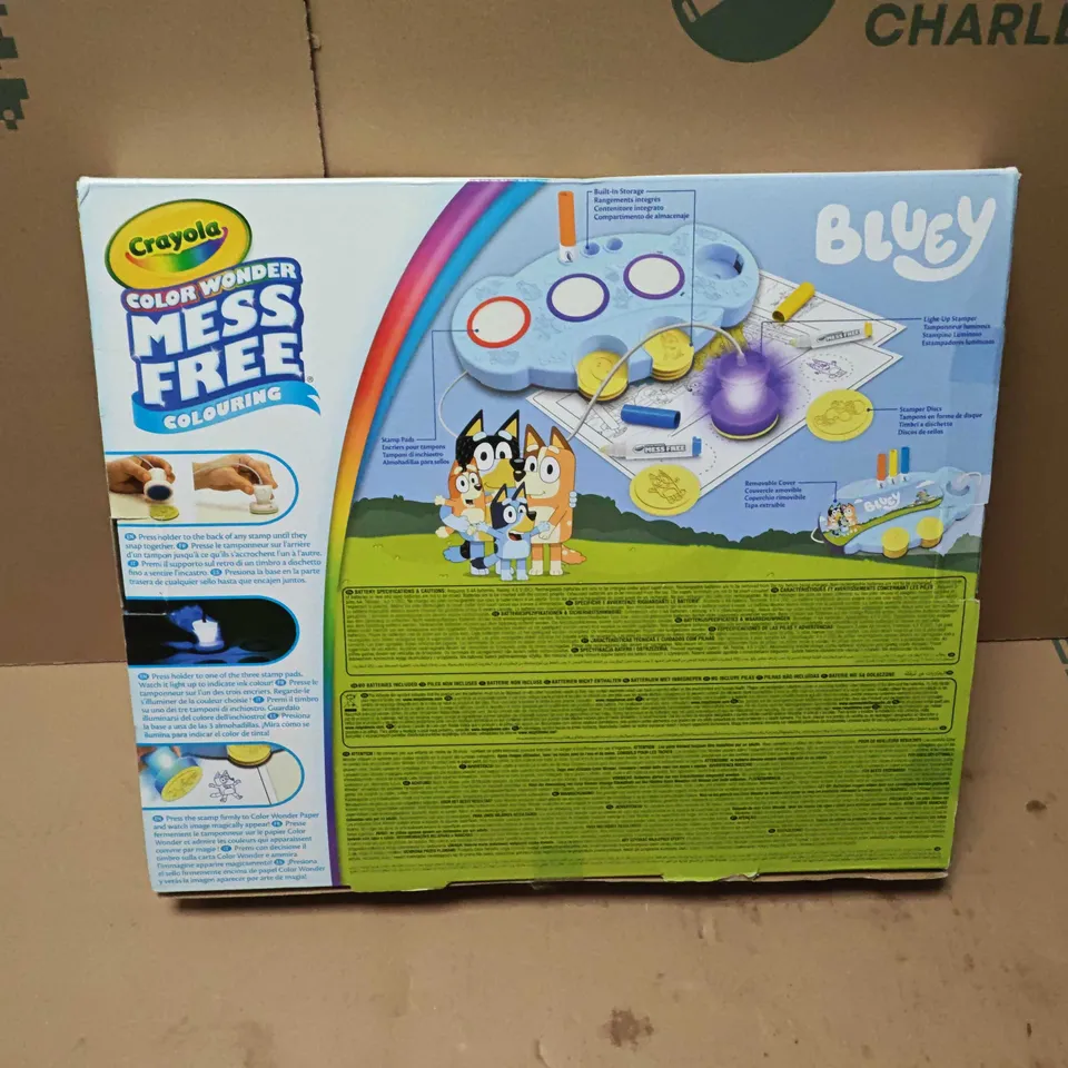 SEALED CRAYOLA LIGHT-UP STAMPER – MESS FREE COLOUR WONDER BLUEY (COLOR WONDER)
