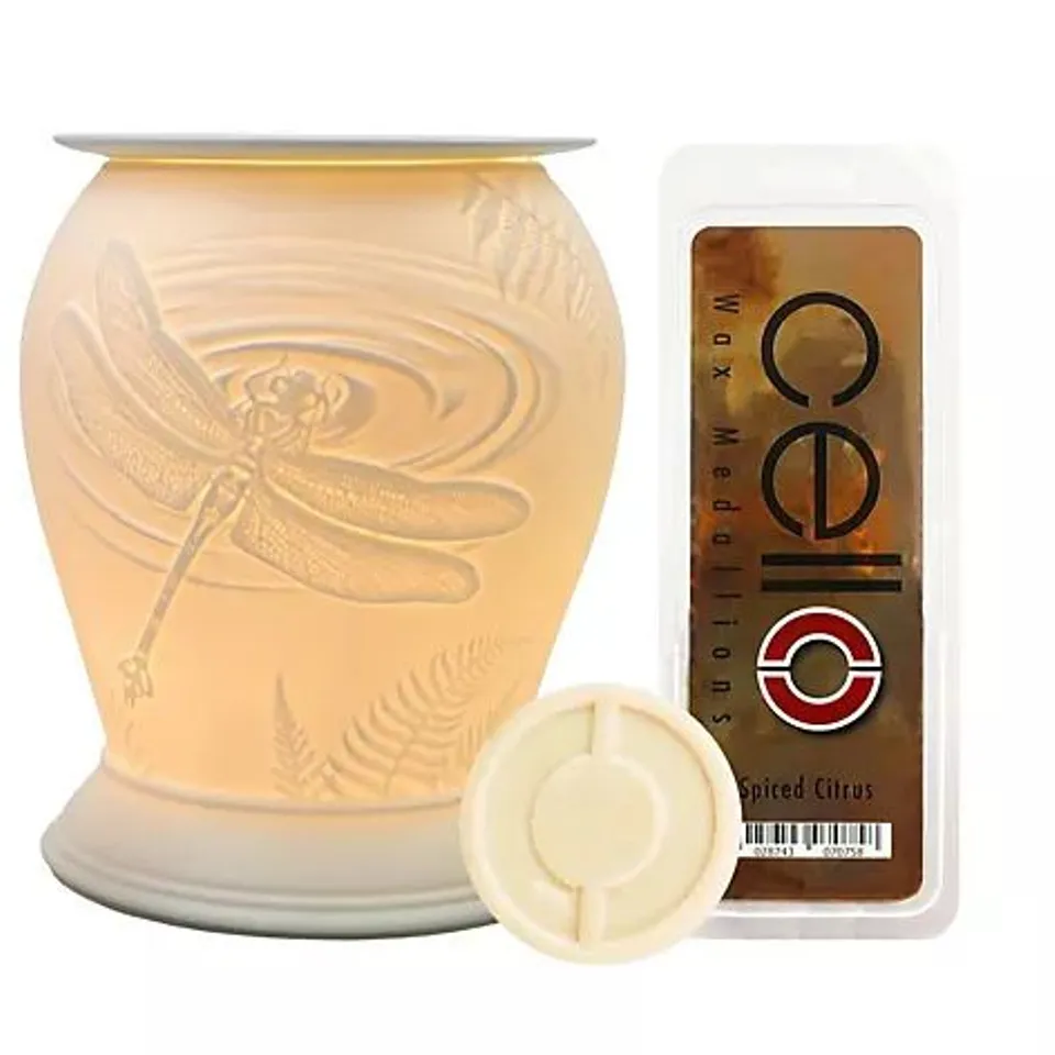 CELLO ELECTRIC PORCELAIN MELT BURNER WITH MEDALLIONS