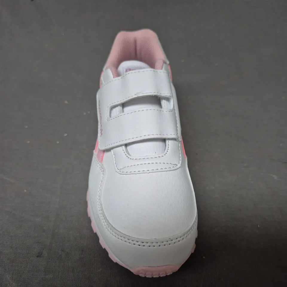 PAIR OF REEBOK KID'S SHOES IN WHITE/PINK UK SIZE 1