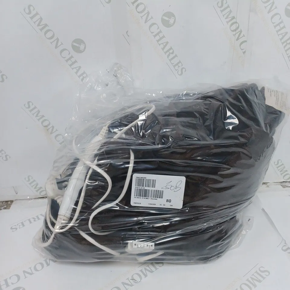 COZEE HOME HEATED TV BLANKET IN CHOCOLATE