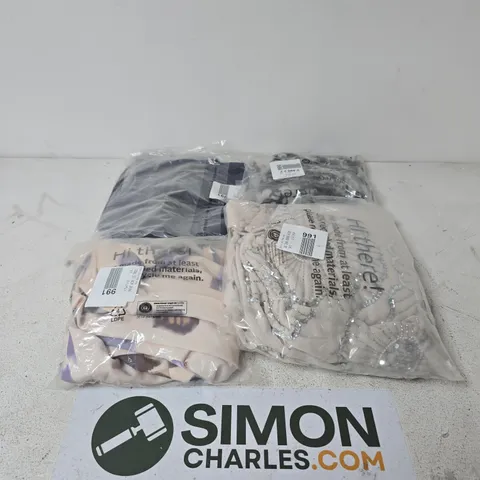 APPROXIMATELY 23 ASSORTED CLOTHING ITEMS IN VARIOUS SIZES, STYLES & SIZES TO INCLUDE WIDE LEG TROUSERS , DENIM SHIRTS , BLACK SWIMSUITS , ETC - COLLECTION ONLY