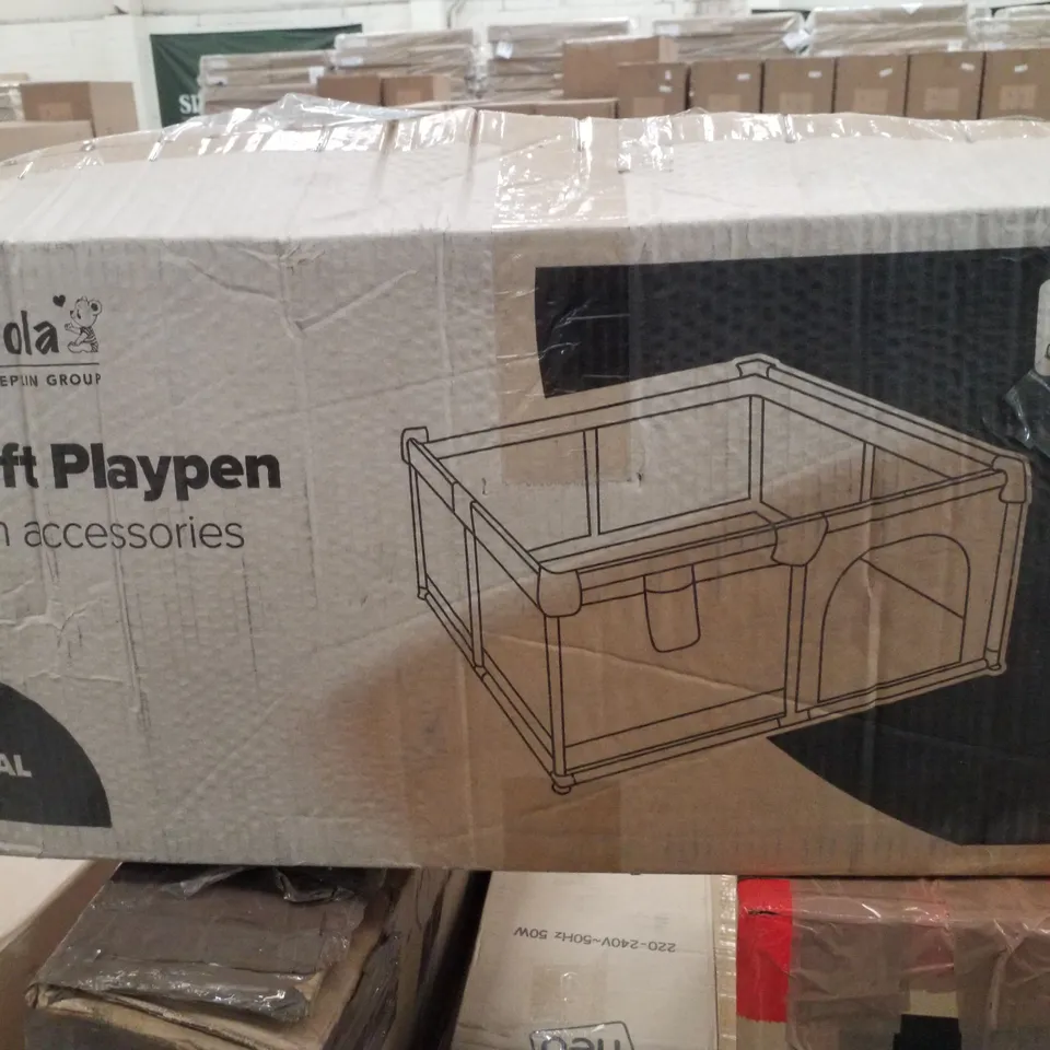 BOXED KIDOOLA SOFT PLAYPEN WITH ACCESSORIES - TEAL