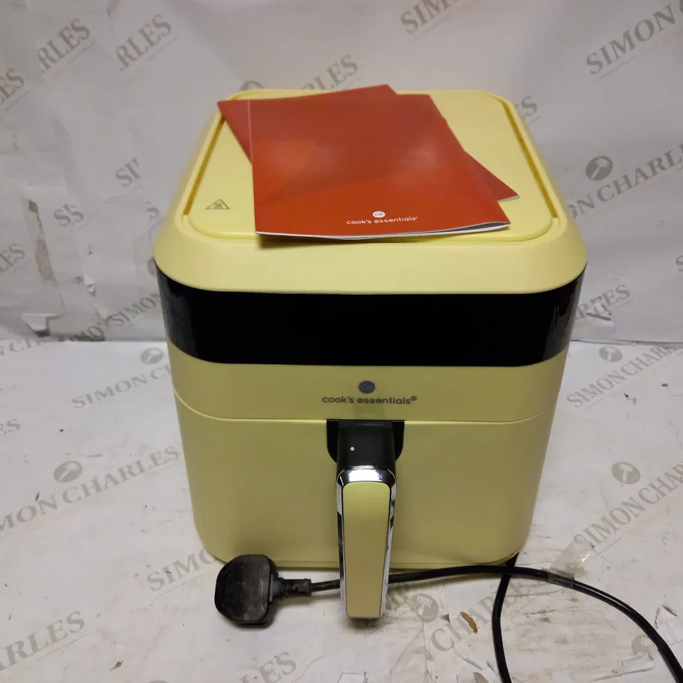 COOKS ESSENTIALS AIR FRYER IN YELLOW