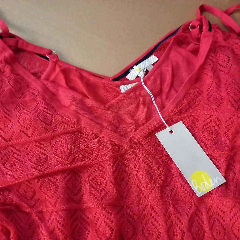 BODEN RED LACE DRESS AND TOP - UK 10