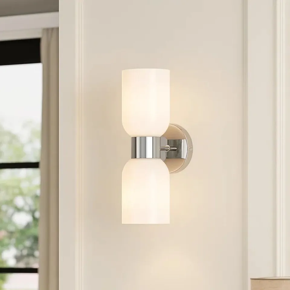 BOXED ALAISHA 2-LIGHT WALL LIGHT - SILVER