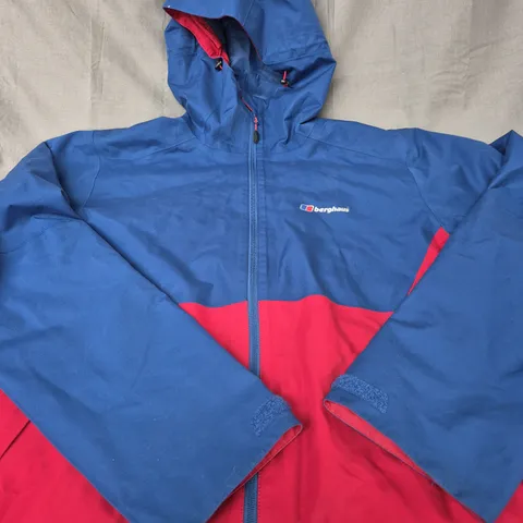 BERGHAUS COLOR BLOCK FULL ZIP COAT SIZE XL