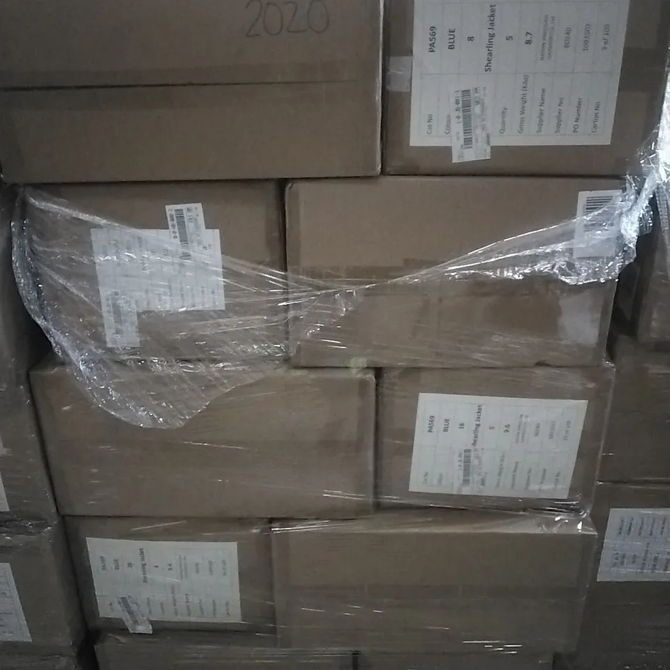PALLET TO CONTAIN APPROXIMATELY BRAND NEW DESIGNER CLOTHING ITEMS TO INCLUDE; VARIOUS JACKETS ETC