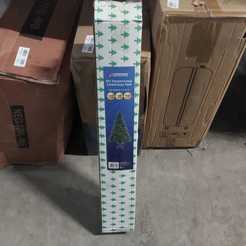 BOXED CHRISTMAS WORKSHOP 5FT ARTIFICIAL CHRISTMAS TREE