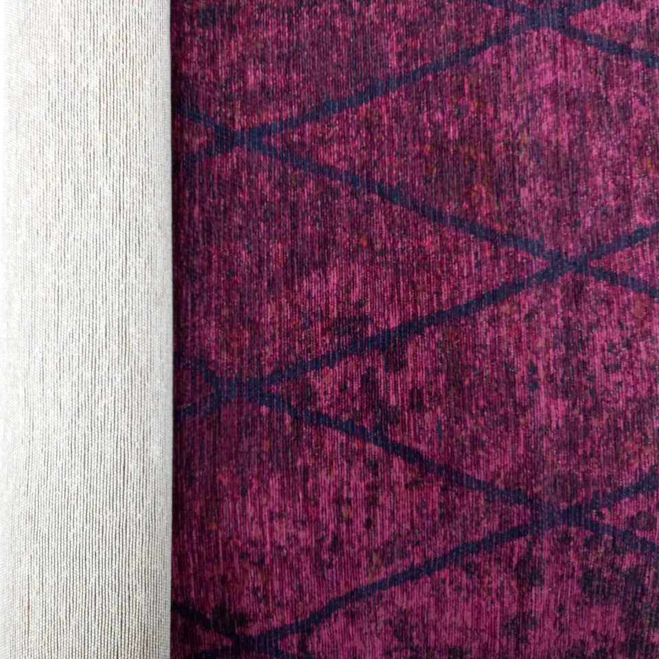 TOM TAILOR FINE HANDWOVEN PURPLE RUG 68 X 130CM 
