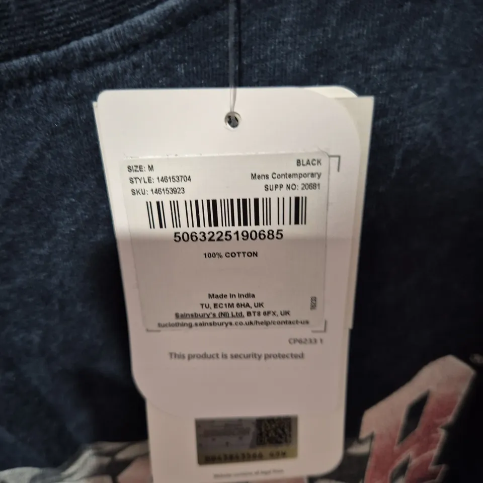 NASCAR MEN'S T-SHIRT – DARK BLUE, 100% COTTON, SIZE M