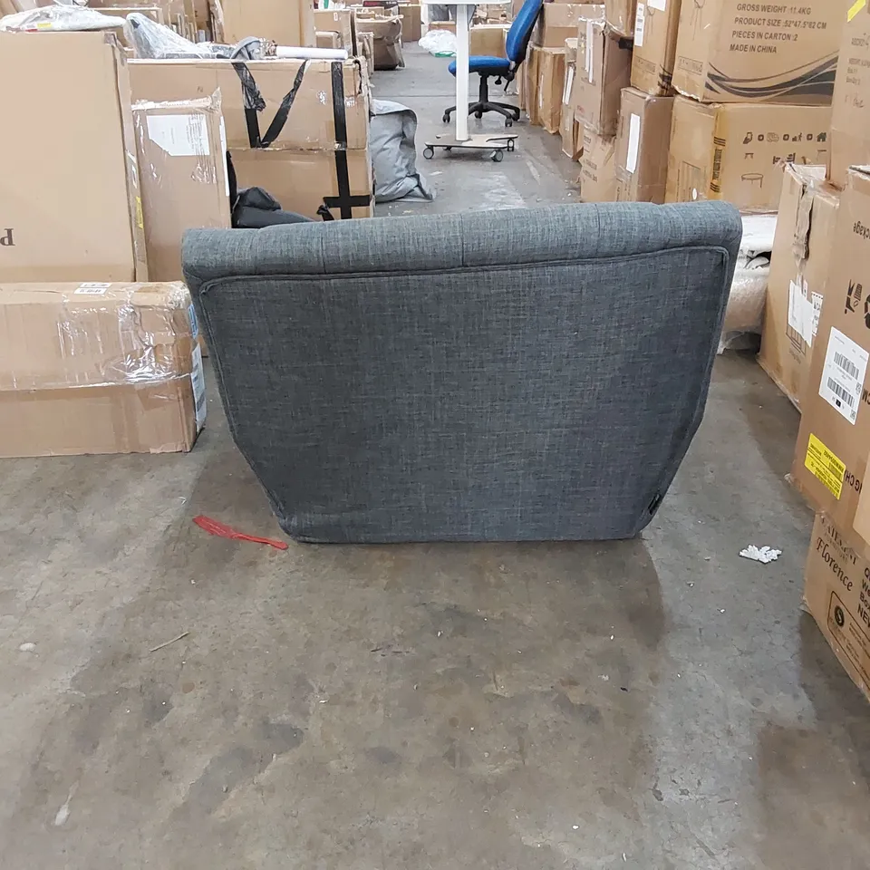 DESIGNER GREY FABRIC ARMCHAIR (1 ITEM)