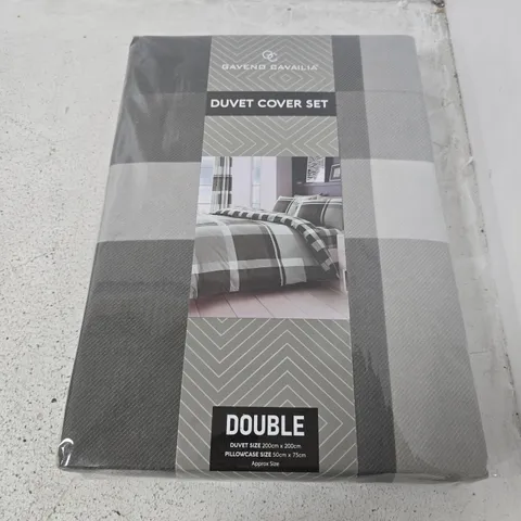 GAVENO CAVAILIA DUVET COVER SET IN GREY - DOUBLE