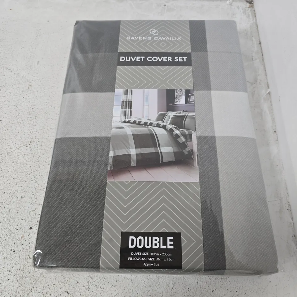 GAVENO CAVAILIA DUVET COVER SET IN GREY - DOUBLE