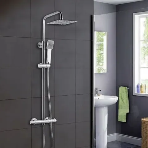 BOXED THERMOSTATIC EXPOSED SHOWER MIXER