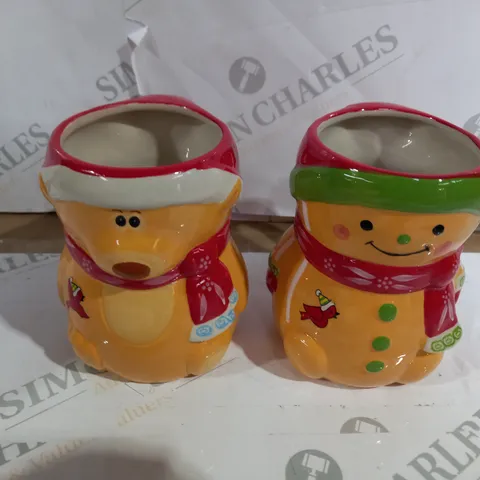 SET OF 2 CHRISTMAS MUGS