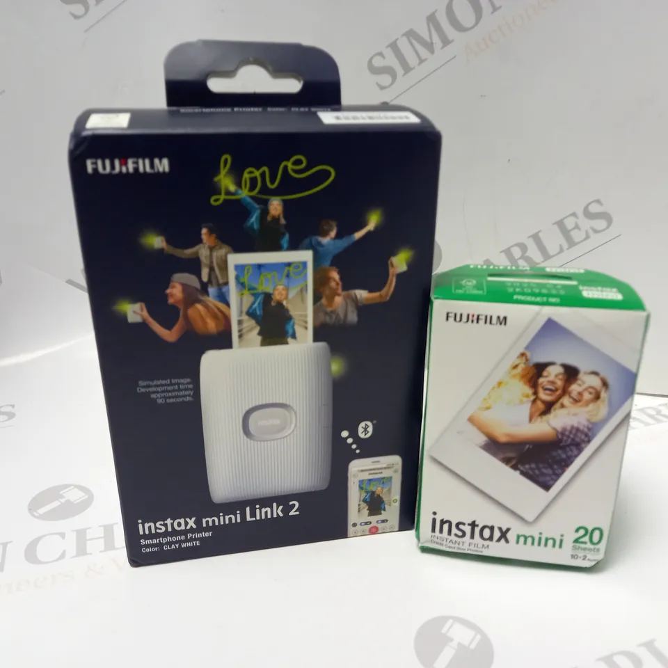 BOXED FUJIFILM INSTAX MINI LINK 2 WIRELESS SMARTPHONE PRINTER RRP £129.99