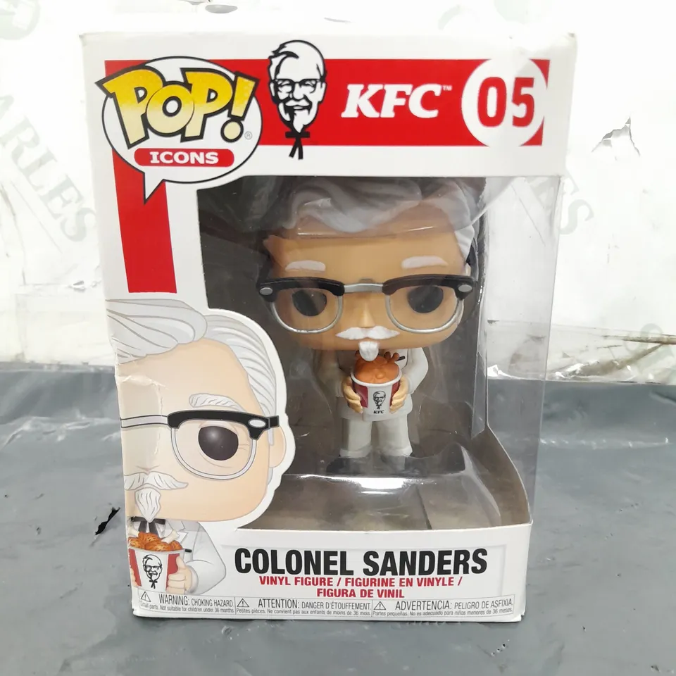BOXED POP ICONS KFC 05 COLONEL SANDERS VINYL FIGURE