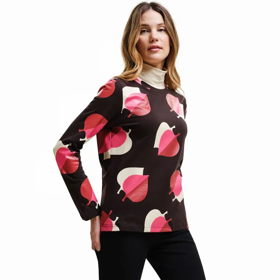 REGATTA WOMENS ORLA KIELY LONG SLEEVE BLOUSE - SHADOW ELM  PINK - UK SIZE 14
