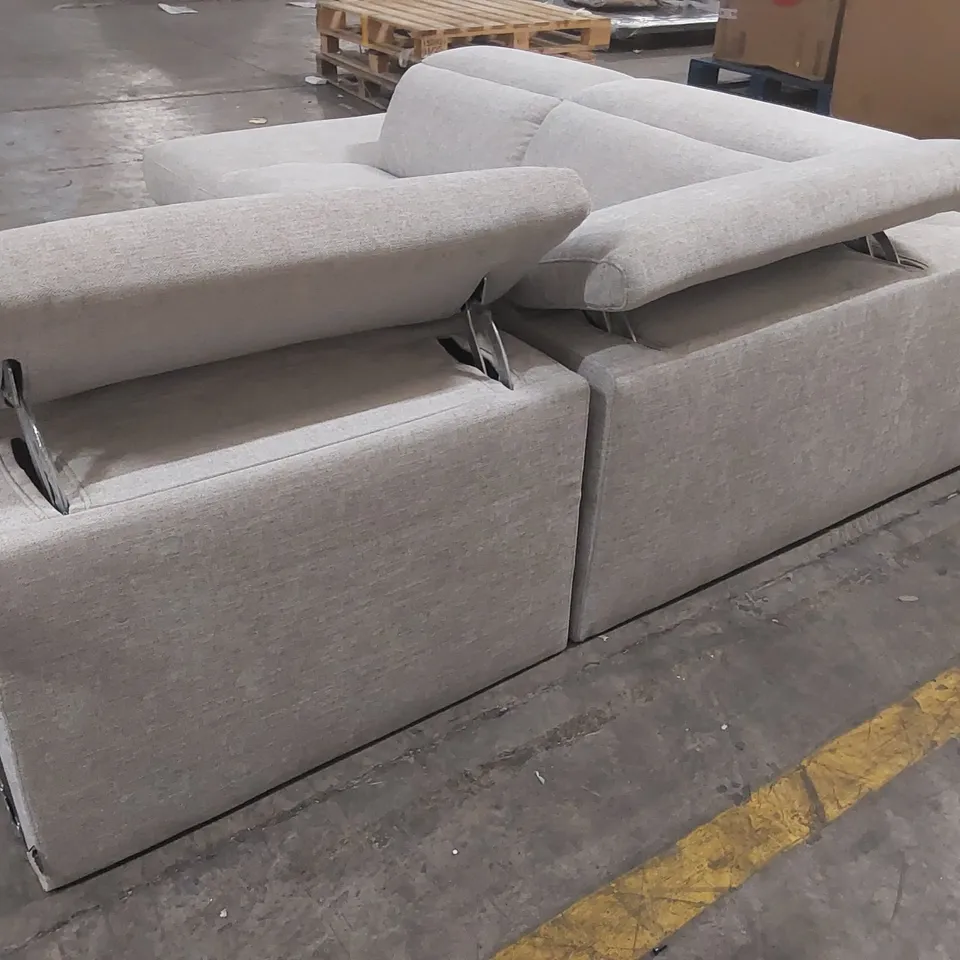 DANETTI SERENE LEFT HAND CORNER CHAISE FABRIC SOFA - INCOMPLETE