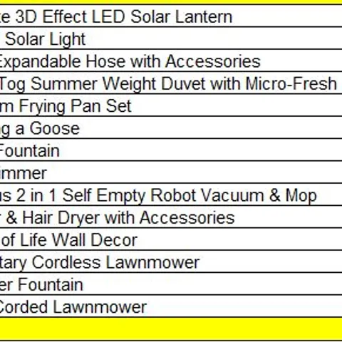 PALLET OF APPROXIMATELY 14 ASSORTED HOUSEHOLD AND GARDEN PRODUCTS TO INCLUDE; 
