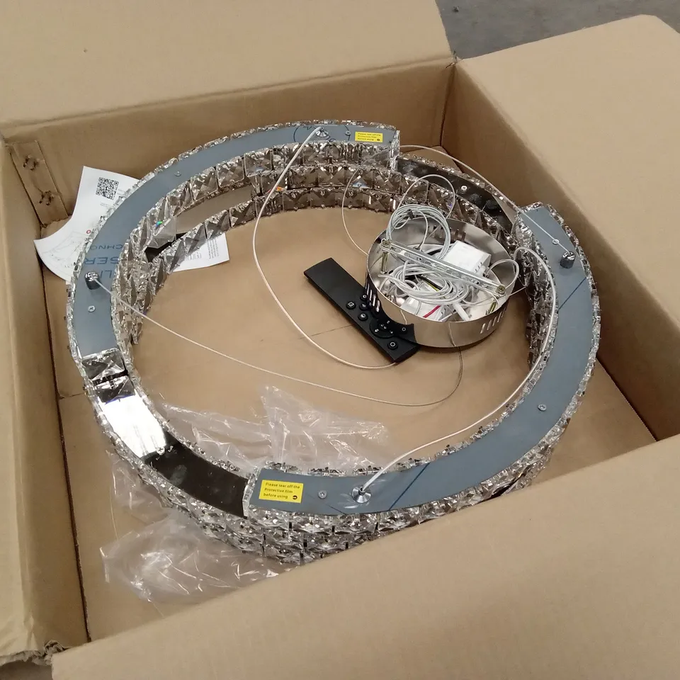 BOXED DESIGNER CRYSTAL PENDANT CHANDELIER 