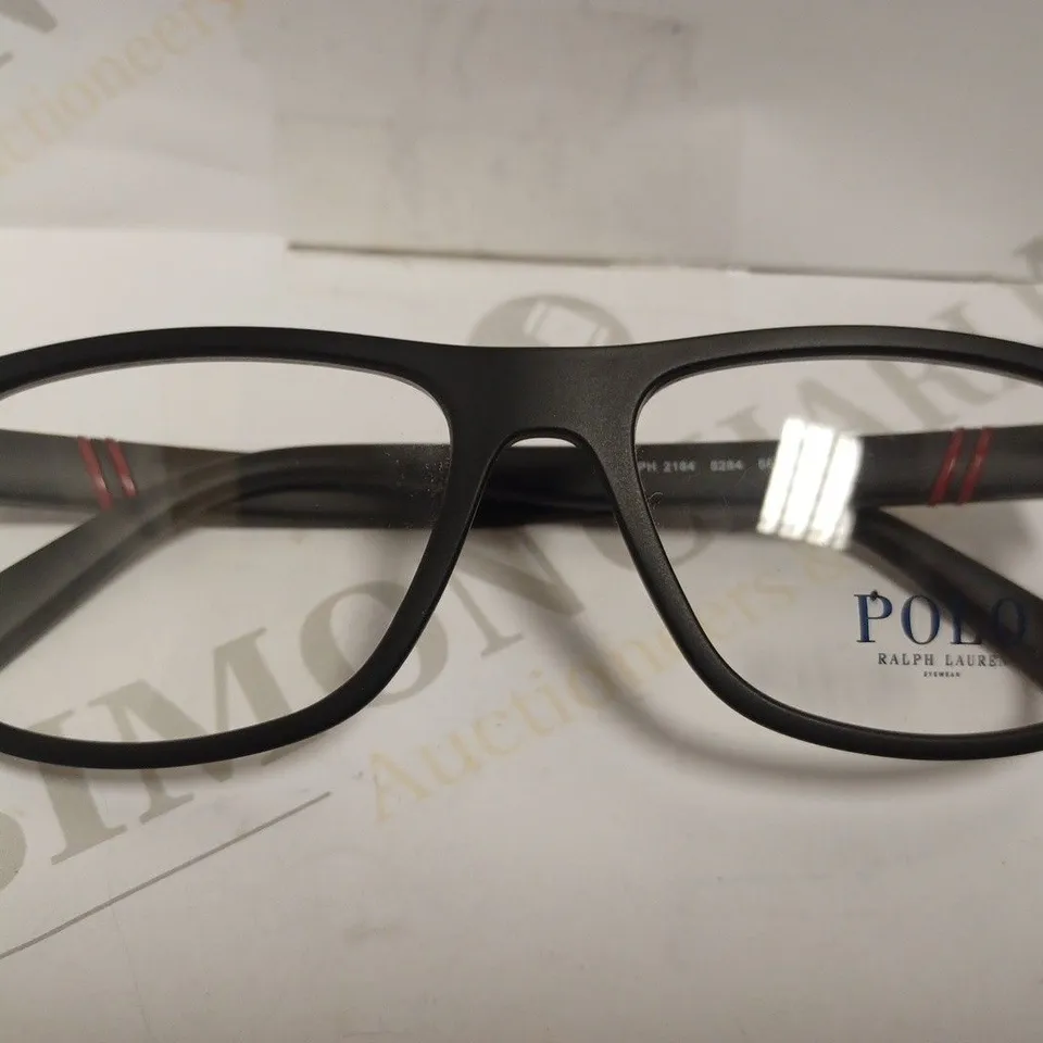 RALPH LAUREN POLO BLACK FRAMED FASHION GLASSES