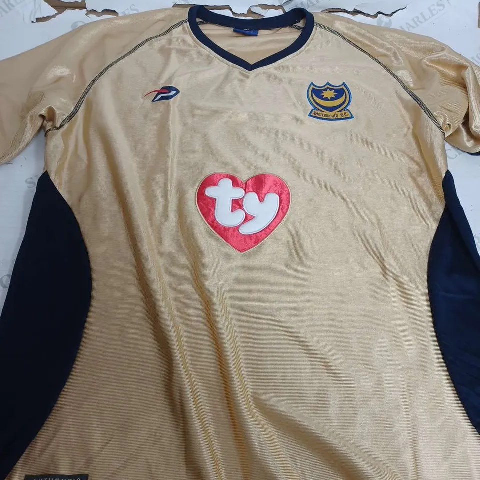 PORTSMOUTH FOODBALL CLUB GOLDEN SHIRT - XL