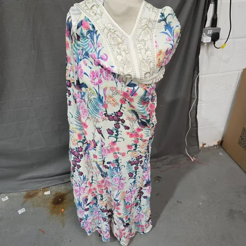 MONSOON WOMEN'S FLORAL PRINT MAXI DRESS – UK 12 (EU 40, US 8) DESIGNED IN LONDON