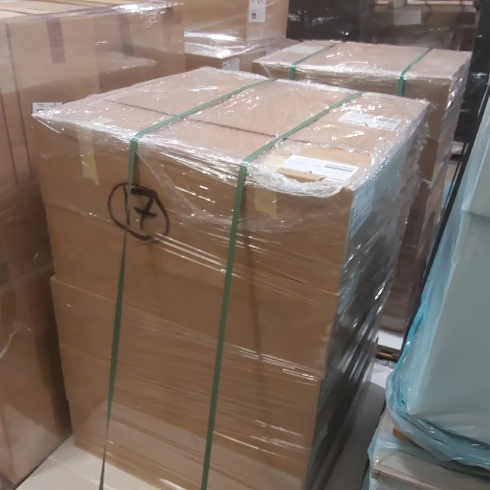 PALLET CONTAINING A LARGE QUANTITY OF ASSORTED BATHROOM FURNITURE PARTS INCLUDING: VELDEAU VANITY CARCASSES ECT