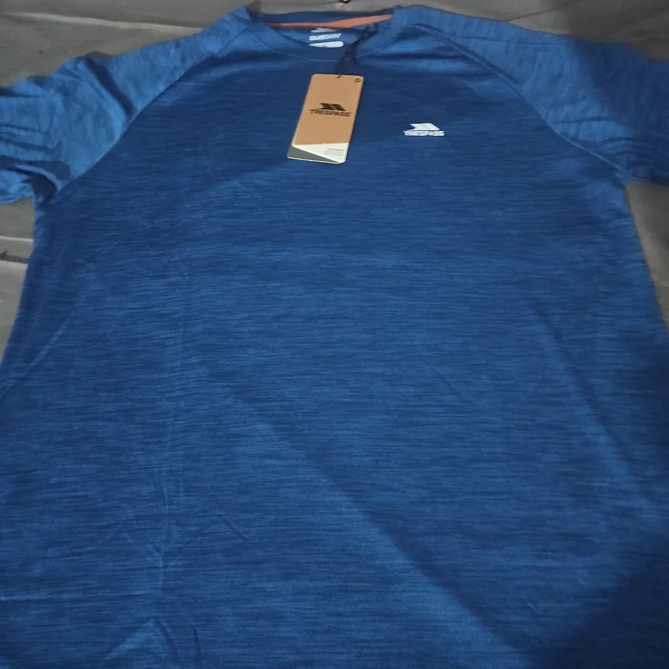 TRESPASS MEN’S ACTIVE TOP – NAVY MARL, XL