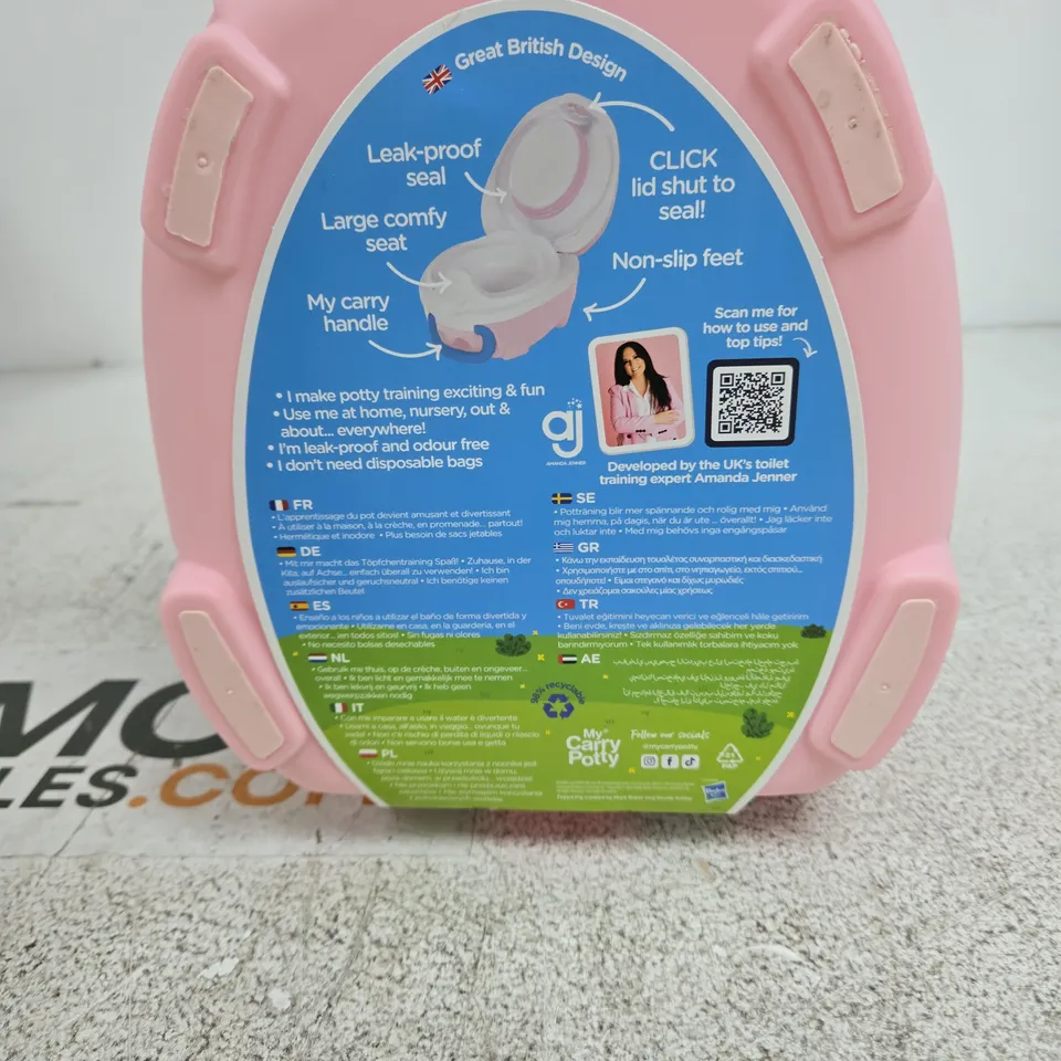 PEPPA PIG MY CARRY POTTY PORTABLE POTTY – PINK, TODDLER TRAINING SEAT