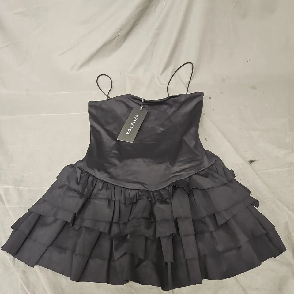 WHITE FOX PHOTO ID PLAYSUIT IN BLACK SIZE M