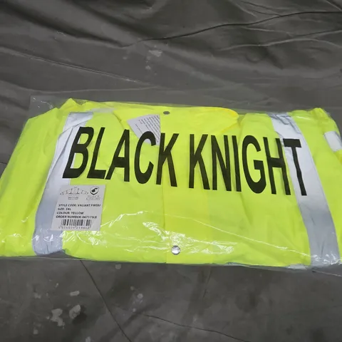 BAGGED BLACK KNIGHT VALIANT HIGH VISIBILITY BOMBER JACKET IN YELLOW - 3XL