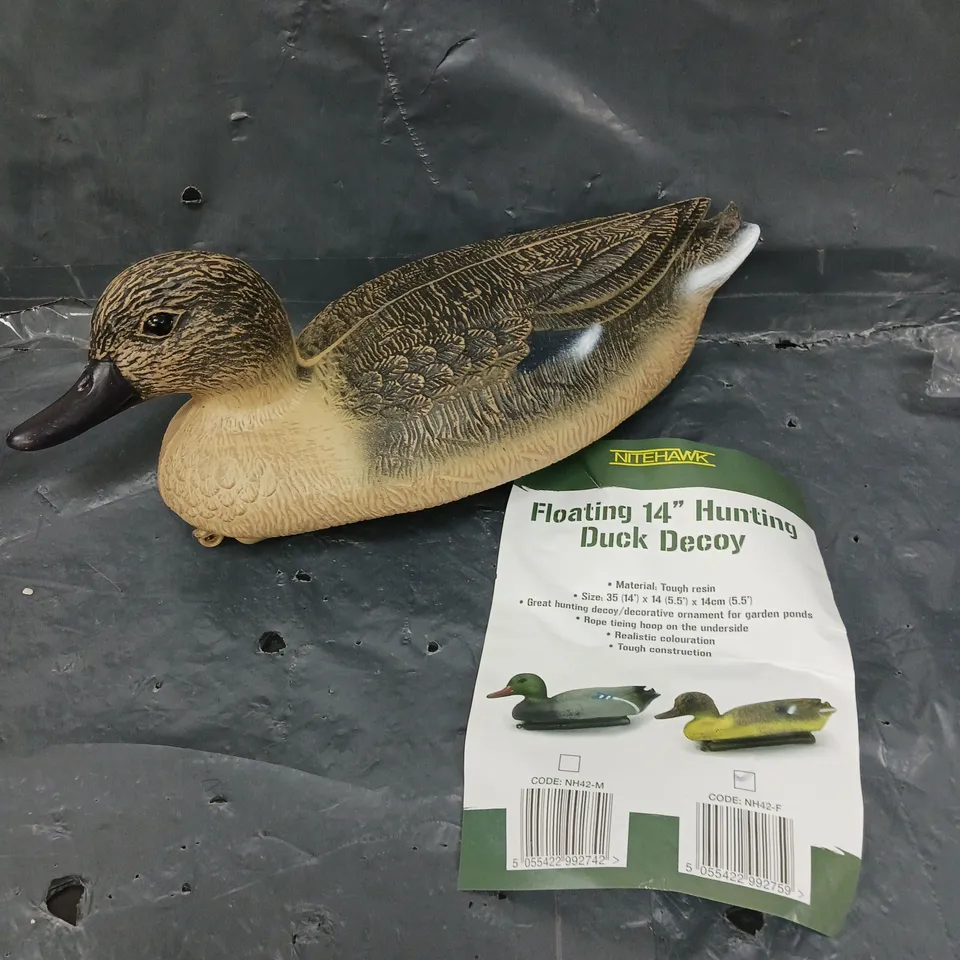 NITEHAWK FLOATING 14" HUNTING DUCK DECOY 