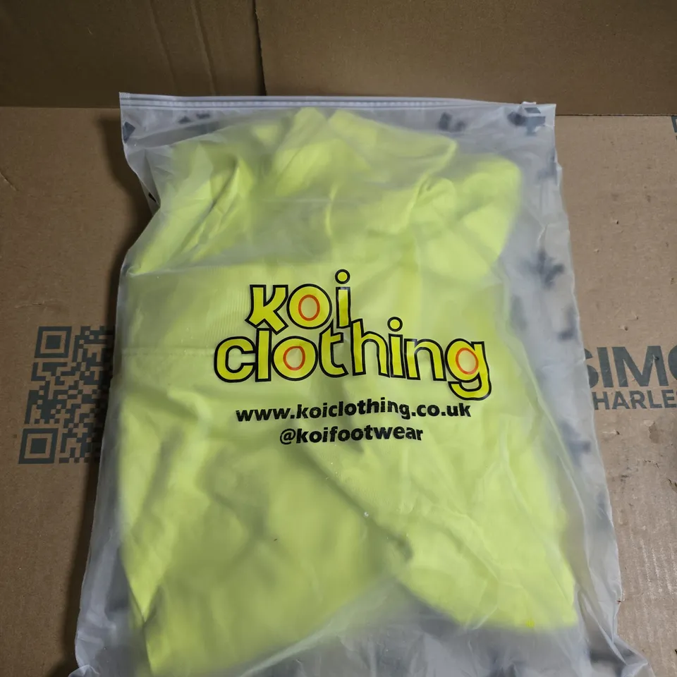 BOX OF APPROXIMATELY 10 KOI PICKLED SLIM OVERSIZED HOODIES - SIZE SMALL