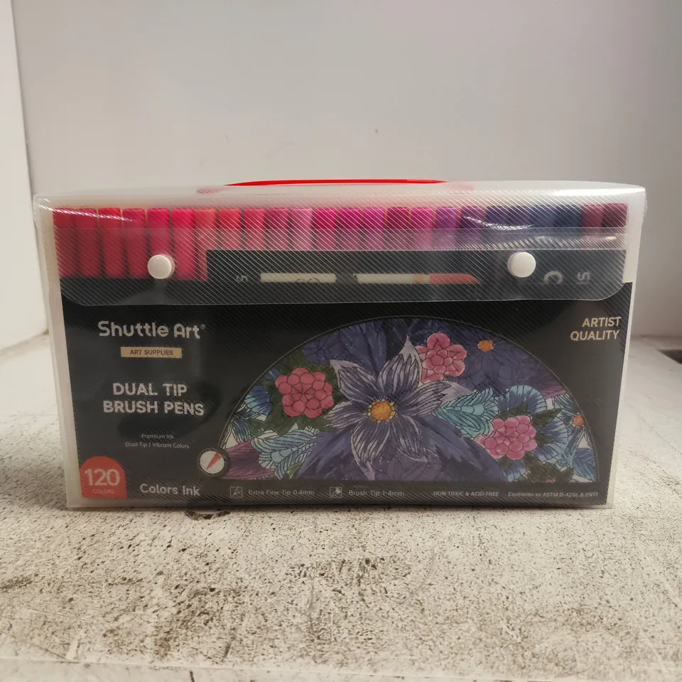 SHUTTLE ART DUAL TIP BRUSH PENS SET – 120 COLOURS