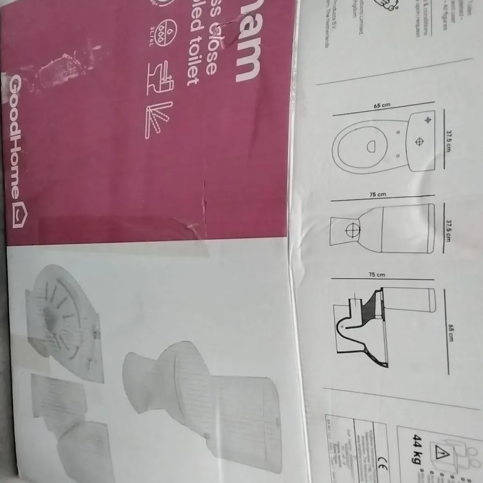 WINAM RIMLESS CLOSE COUPLED TOILET