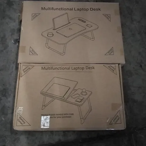 PALLET CONTAINING ASSORTED MULTIFUNCTIONAL LAPTOP DESKS